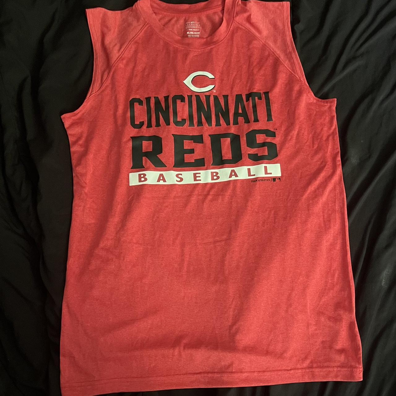 red and black AUTHENTIC TEAM ATHLETICS MLB - Depop