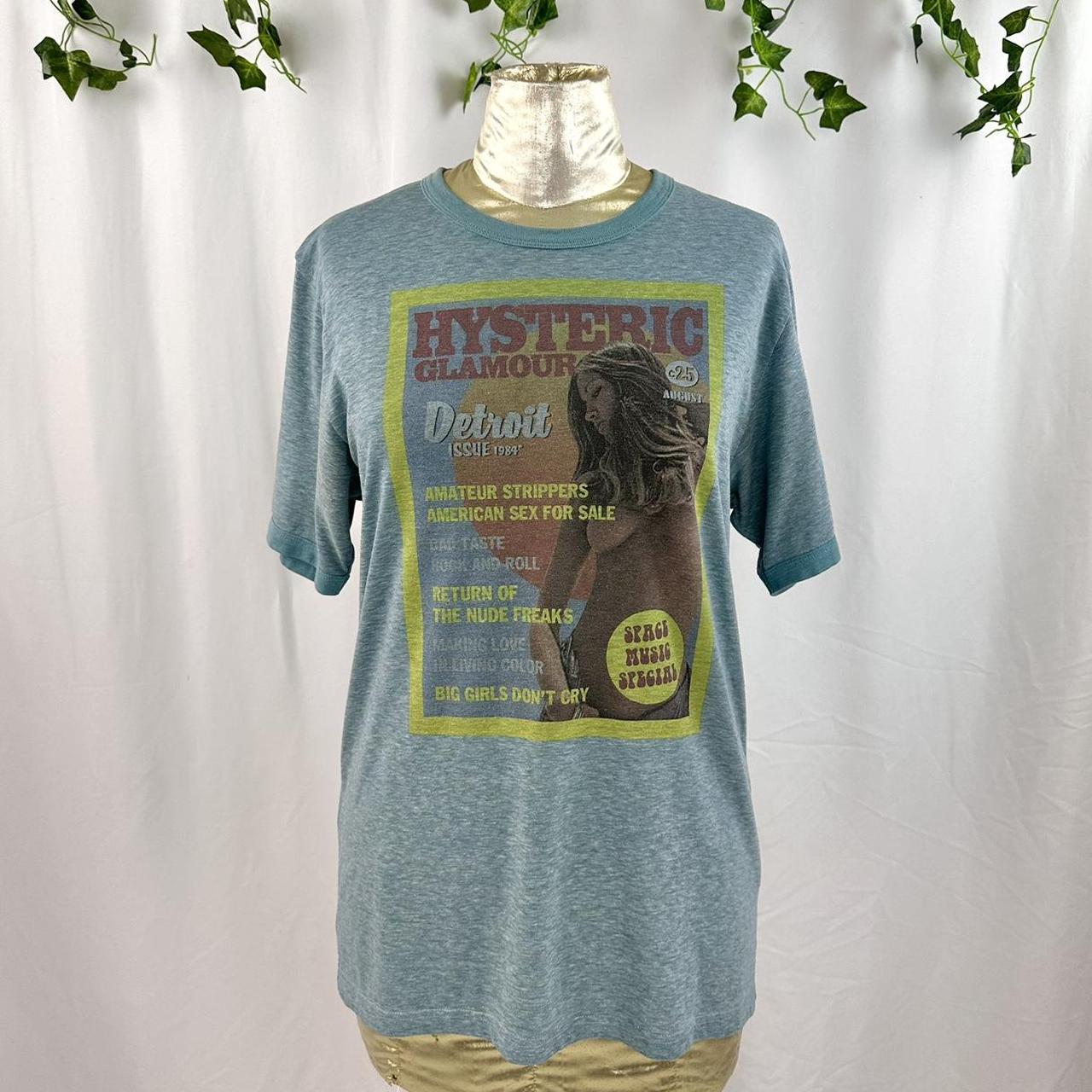 Hysteric Glamour vintage tee , Deadstock blue faded...