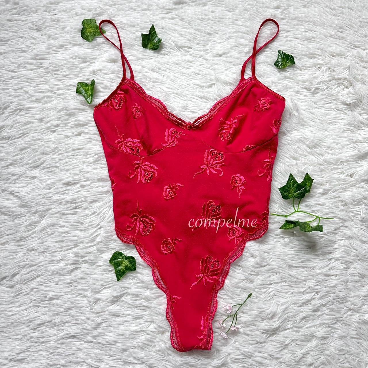 Victoria's Secret Women's Bodysuit - Red - L – Y2… - image 1