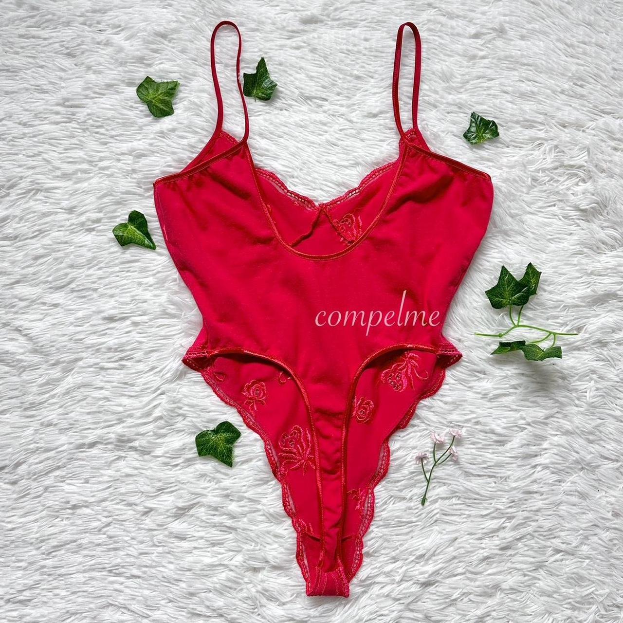 Victoria's Secret Women's Bodysuit - Red - L – Y2… - image 3