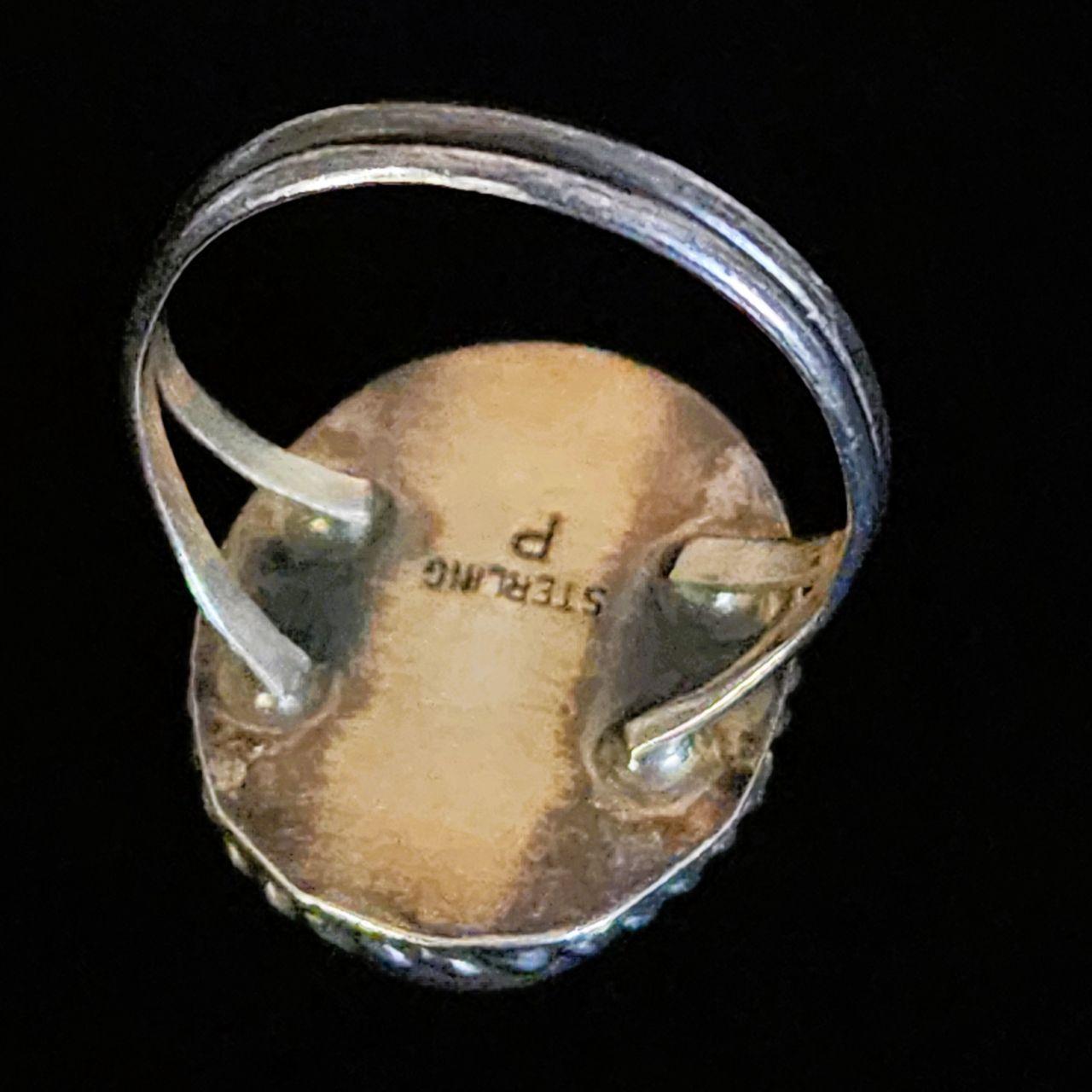 Native Women's Ring - Silver/Blue – Authentic Nav… - image 5