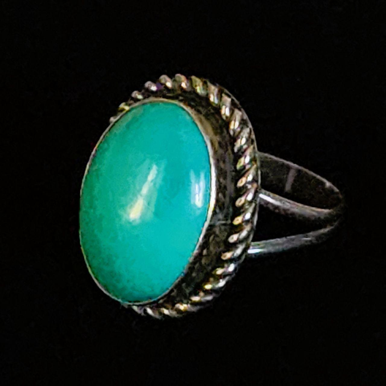 Native Women's Ring - Silver/Blue – Authentic Nav… - image 7