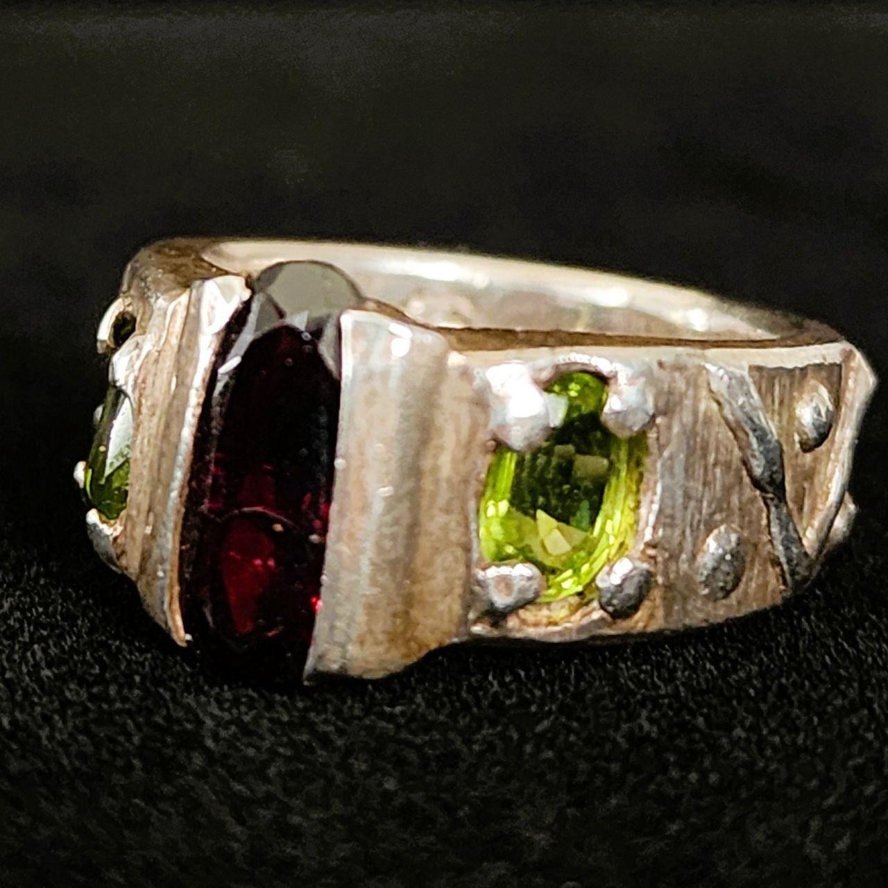 Artisan Crafted Women's Ring - Silver/Multi – Vin… - image 2