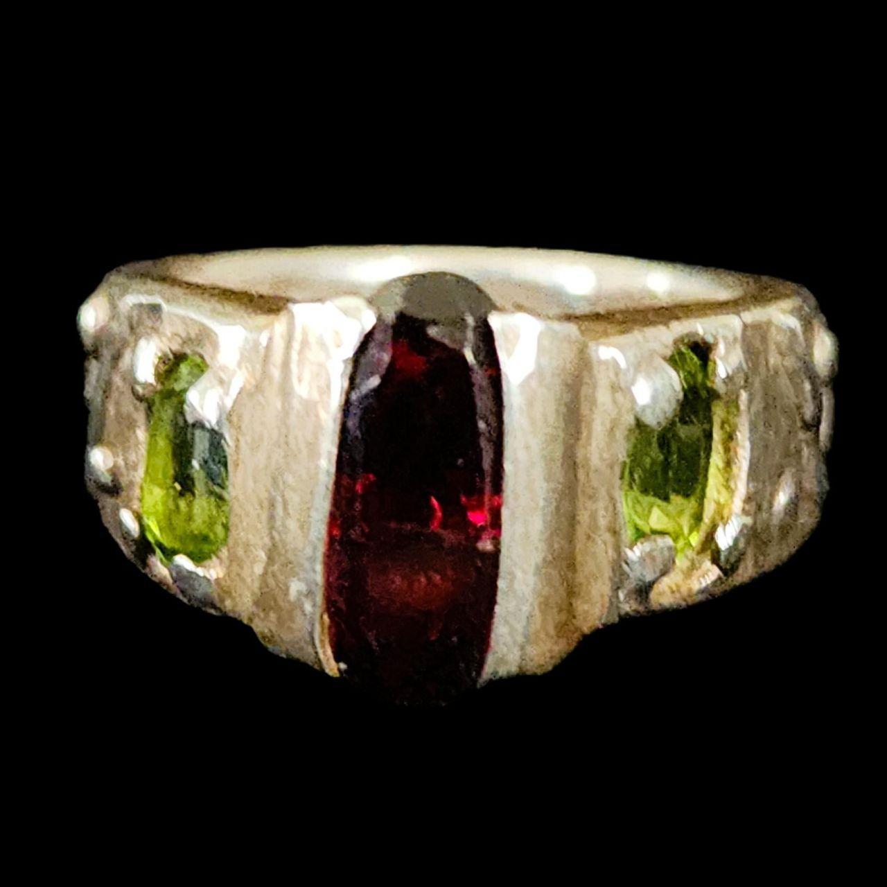 Artisan Crafted Women's Ring - Silver/Multi – Vin… - image 1