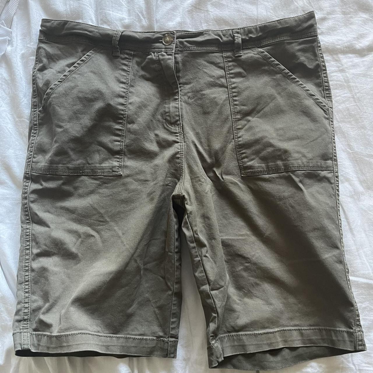 Khaki shorts Never worn, clean, perfect condition,... - Depop