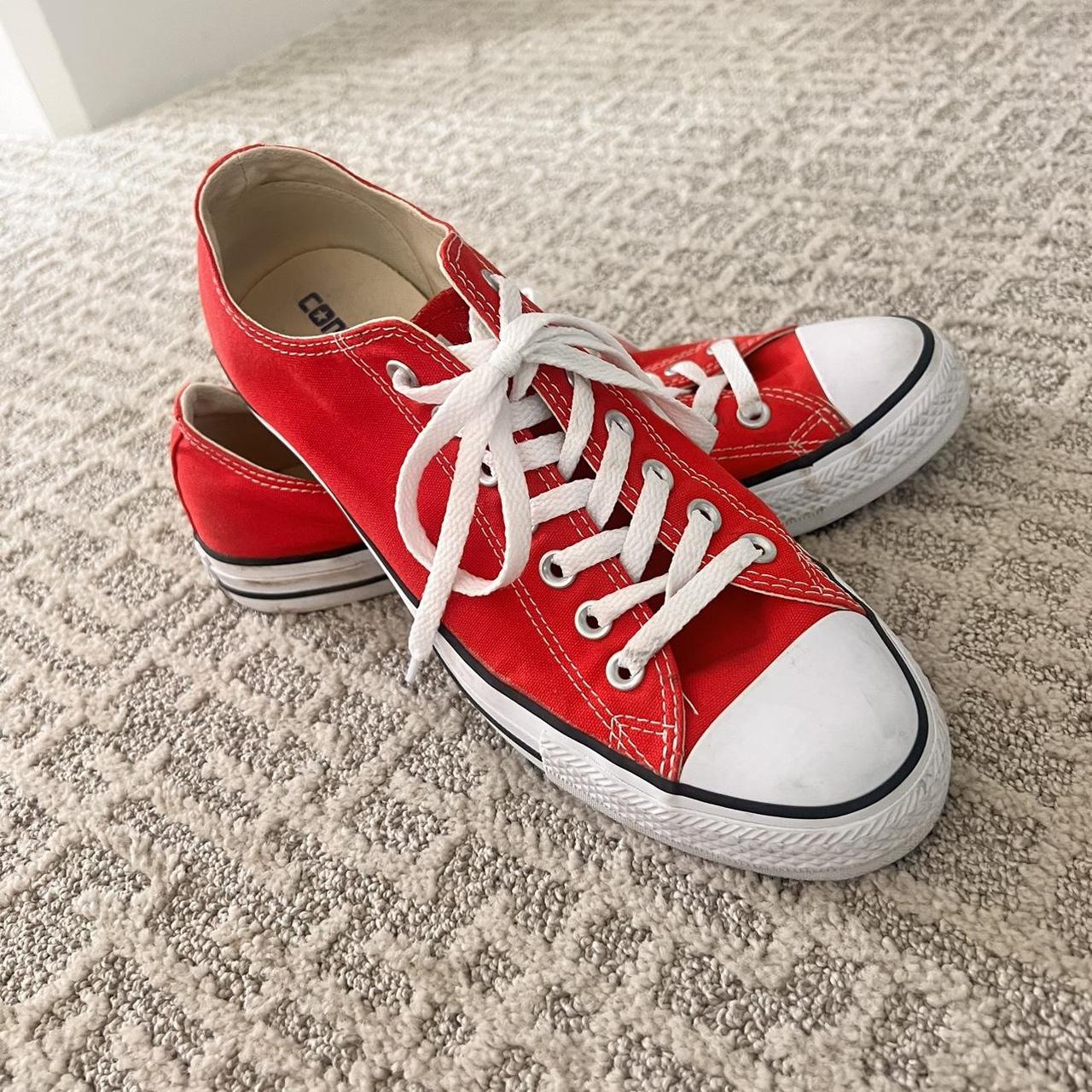 Red chucks womens on sale