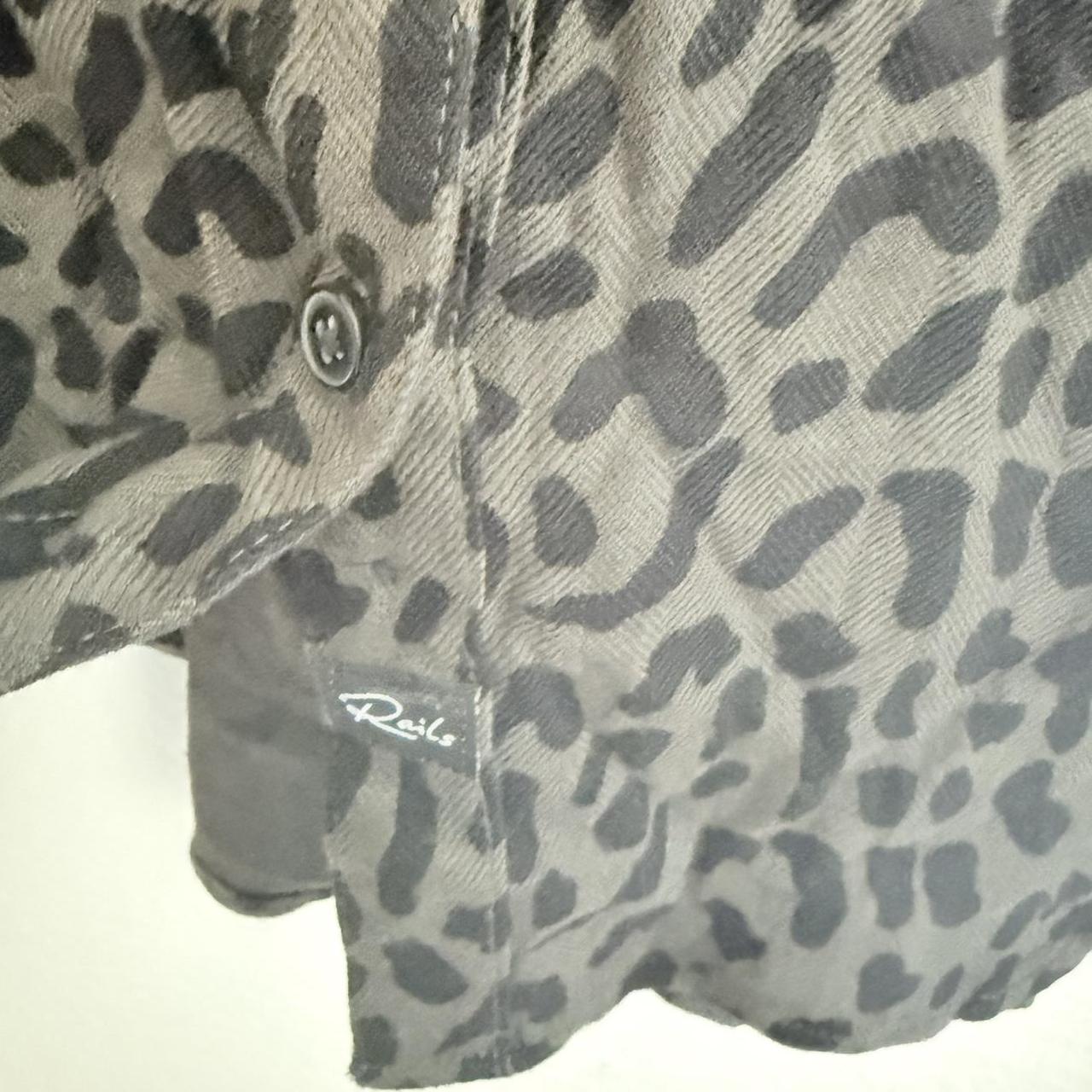 Rails Women's Blouse - Black/Green - M – Rails ch… - image 4