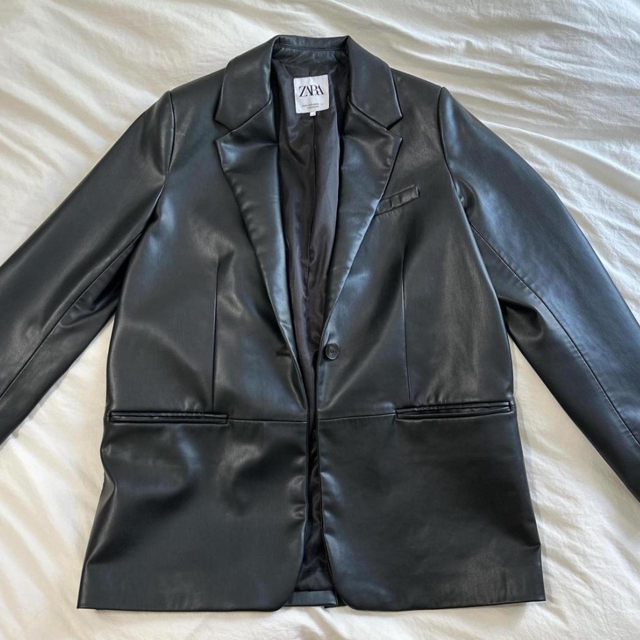 Perfecto Blazer Oversize Cuir Femme Blazer Cuir Blazer Femme Noir