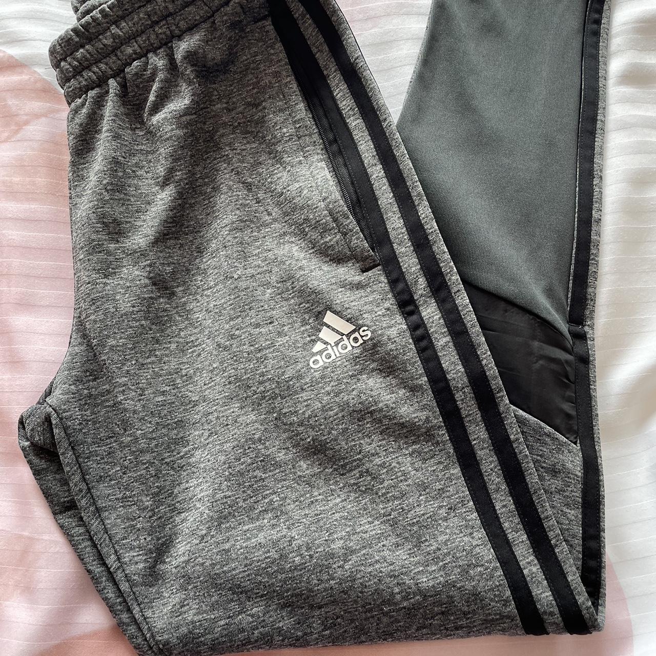 Adidas climalite tracksuit bottoms Zipped leg. Depop