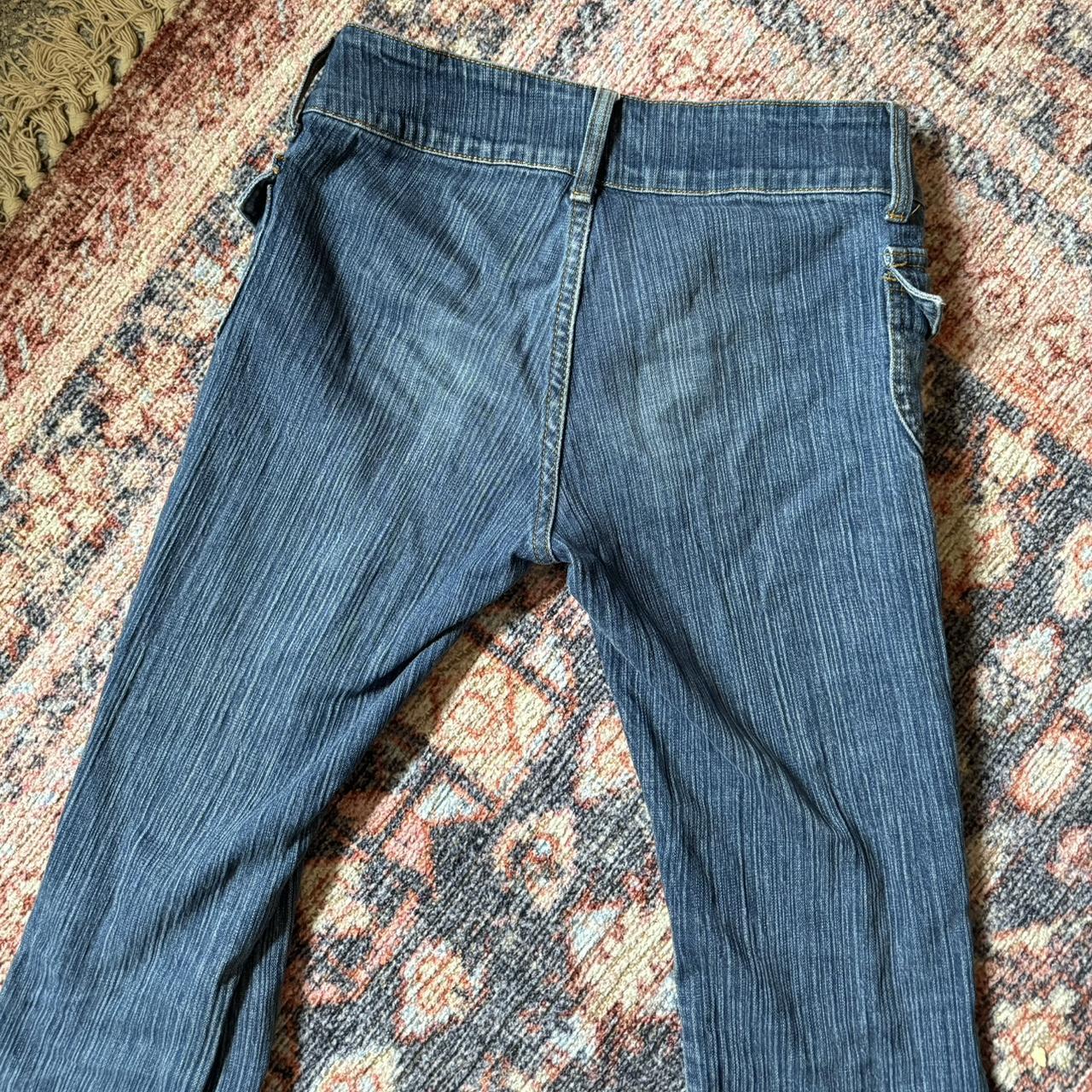 brandy agatha denim jeans Low rise flare jeans... - Depop