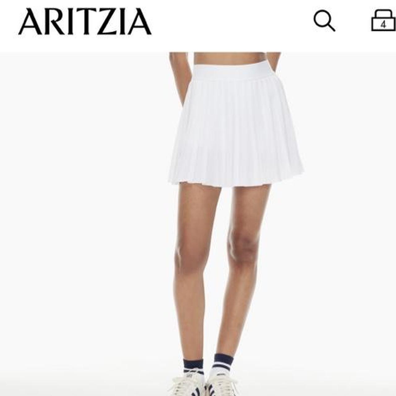 Aritzia TNA white tennis skirt. Size 2XS. Depop