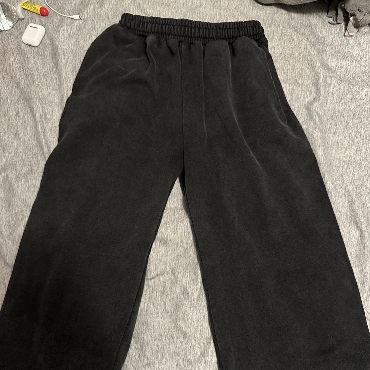 Vague Studios Black Very Baggy Sweats - medium -... - Depop