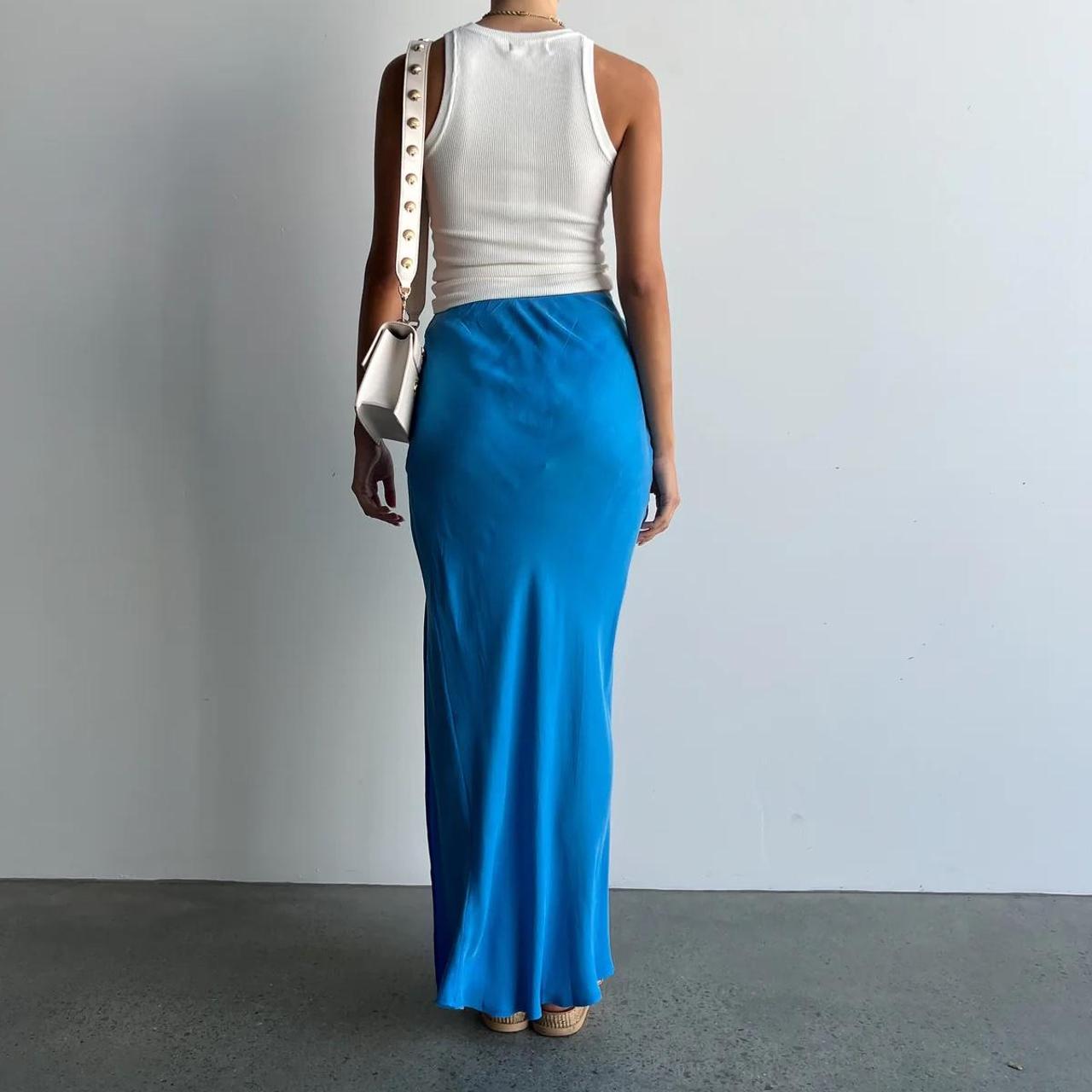 Royal blue hotsell jersey skirt