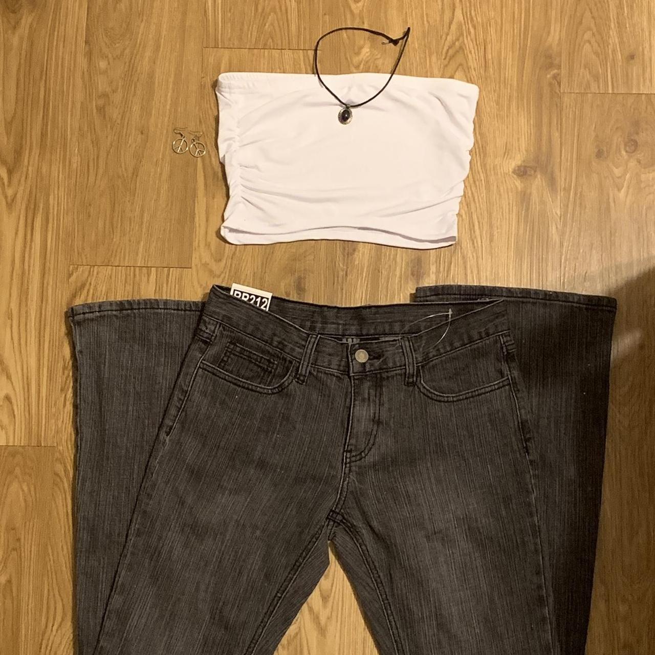 90's dark washed brandy brielle jeans! super cute... Depop