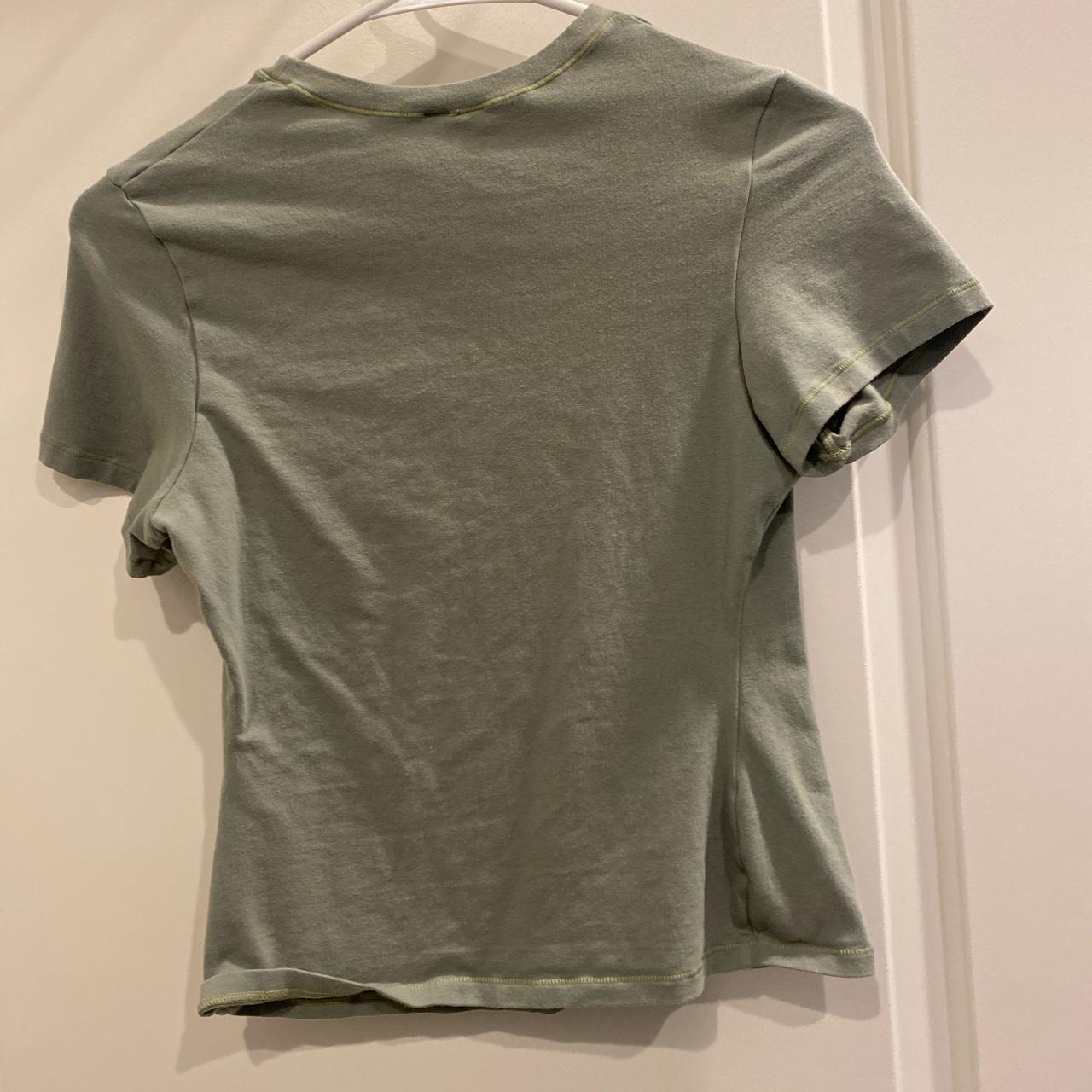 SKIMS Green Cotton Jersey T-shirt - Mineral