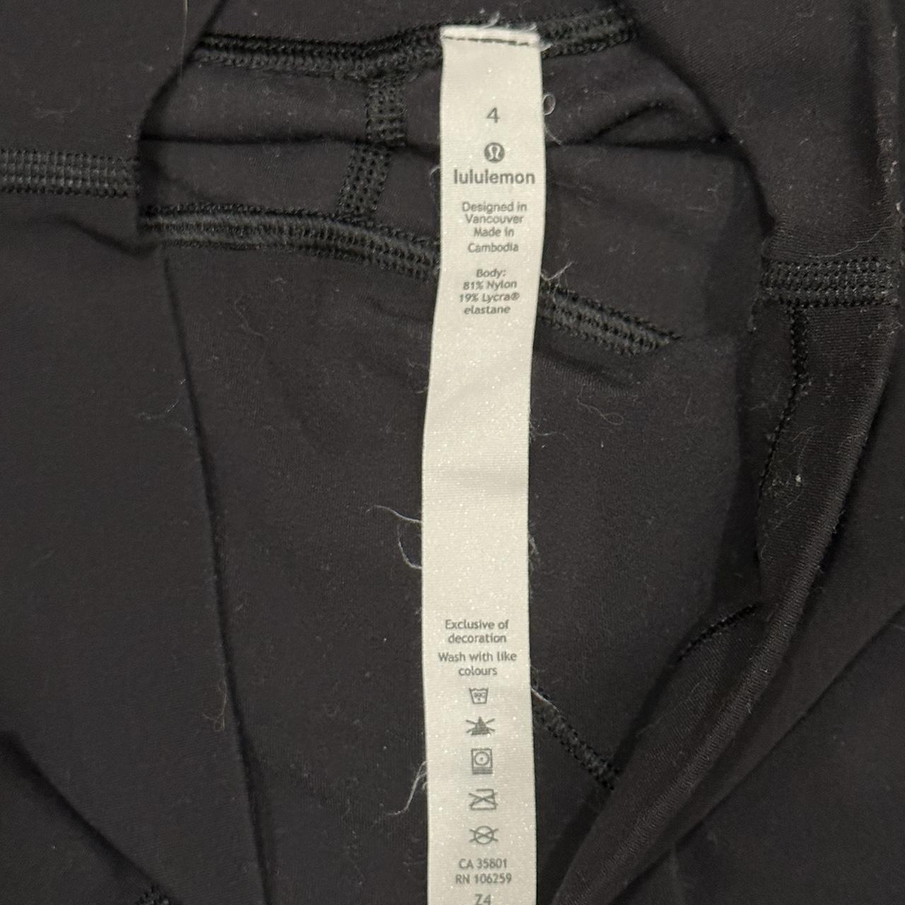 lululemon align leggings 25” size 4, only worn