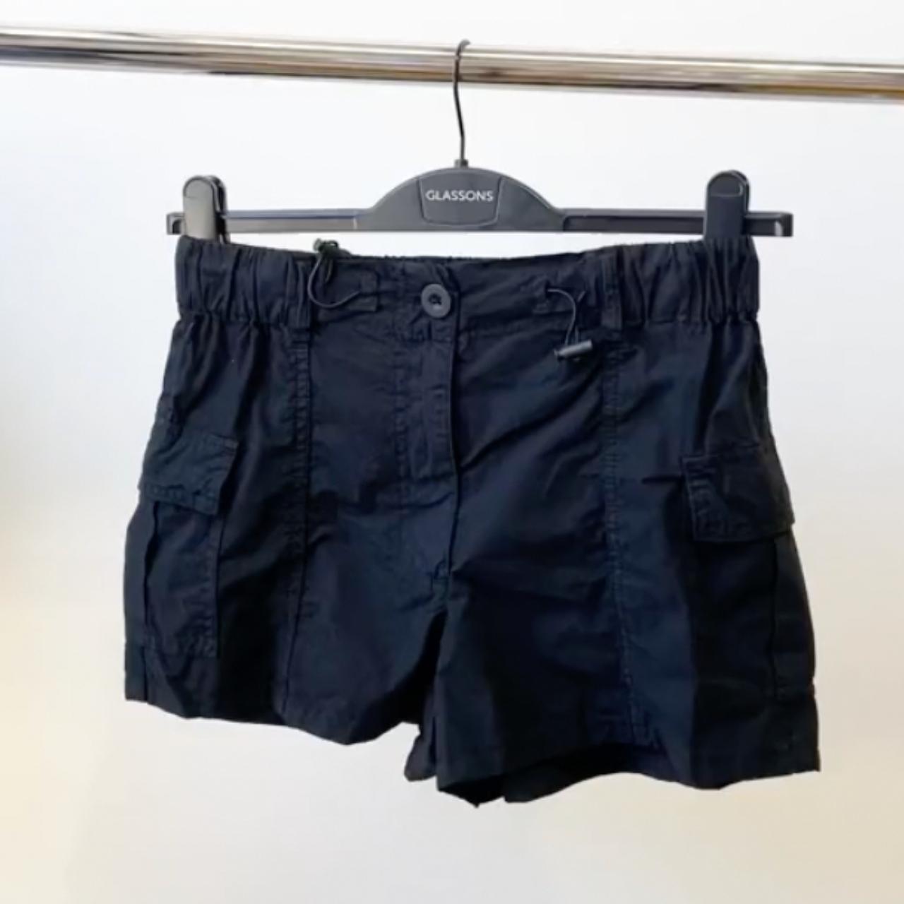 Glassons low rise cargo short in black message... Depop