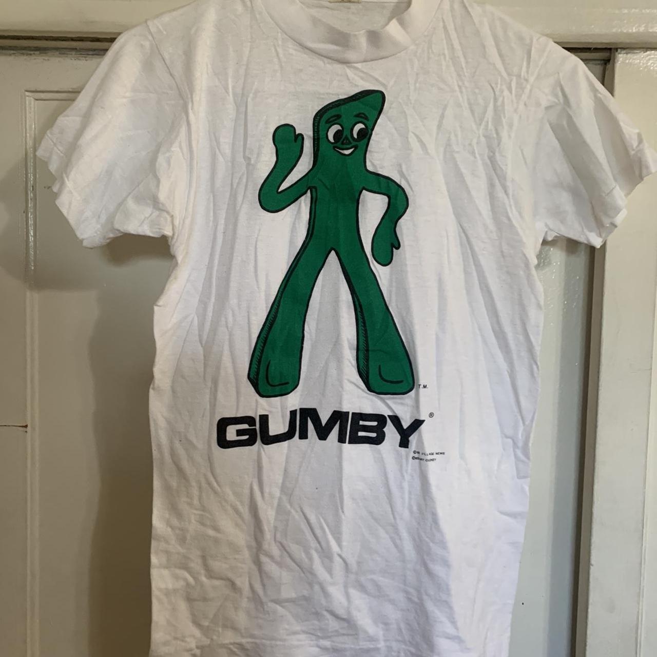 1983 Gumby T-shirt, Length - 25 Inch, Chest Across -...