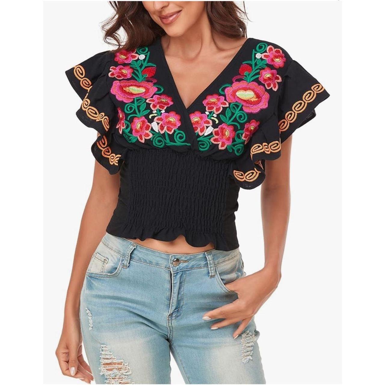 Women's Tube Top Lotus Leaf Ruffled Navel T-Shirt