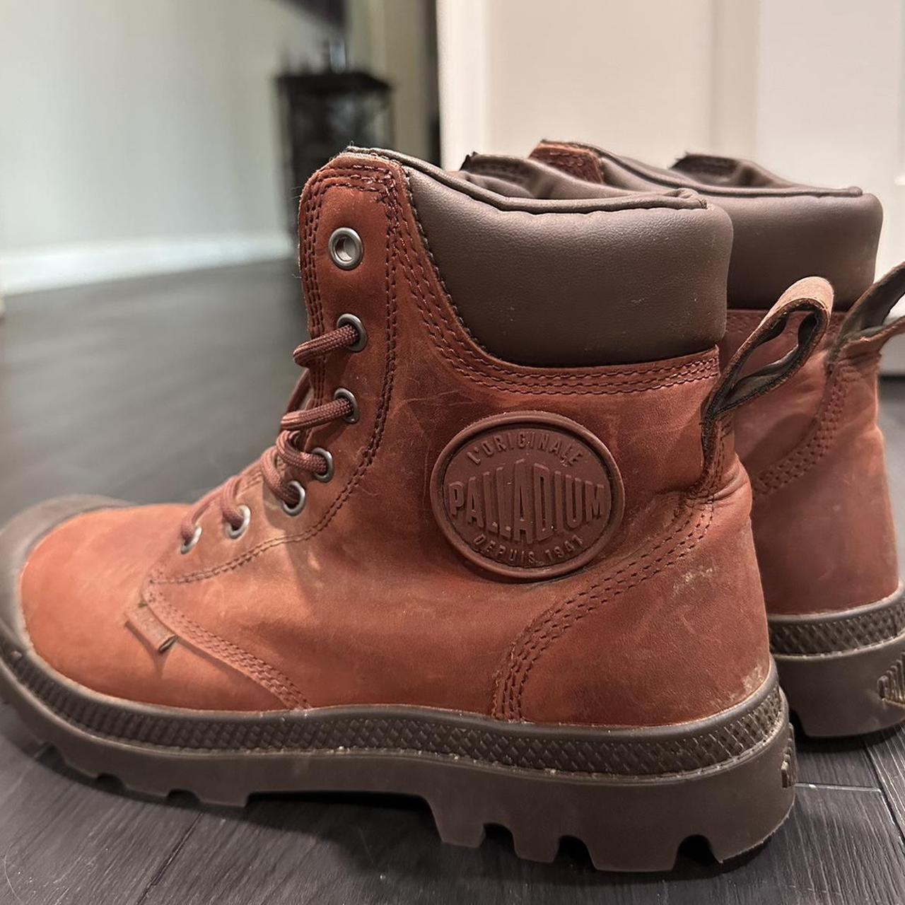 burgundy palladium boots