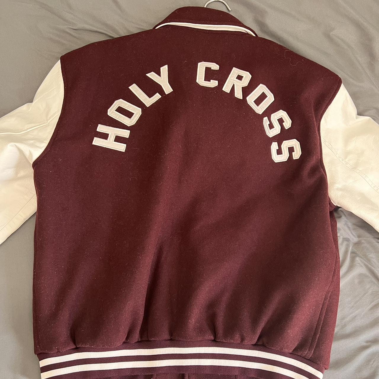 basketcase holy cross varsity jacket - アウター