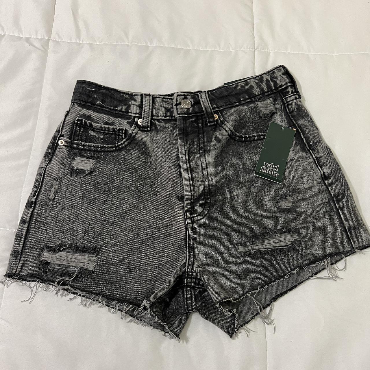-wild fable black jean shorts, -size 0,25”,
