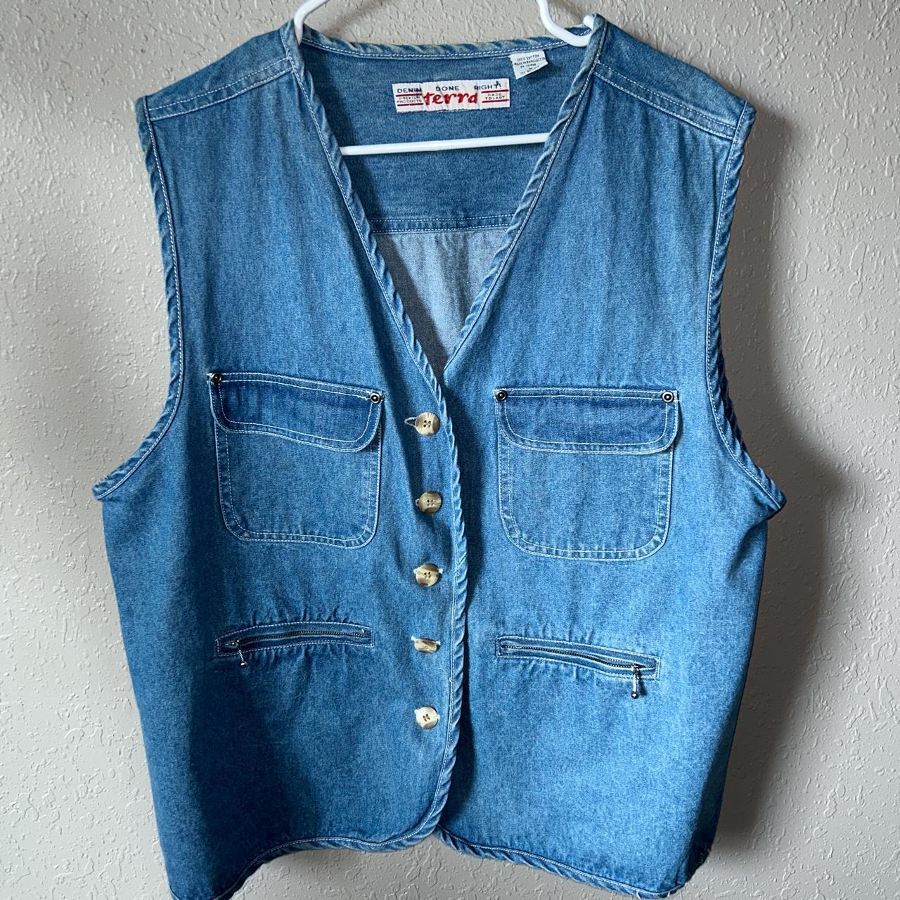 Men S Blue Gilet Depop