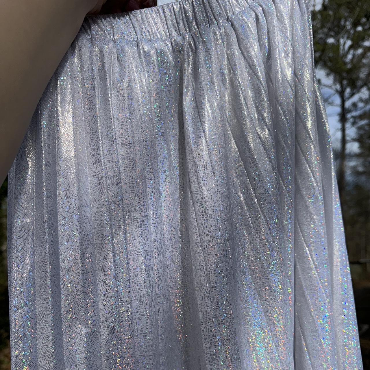 Nasty gal clearance holographic skirt