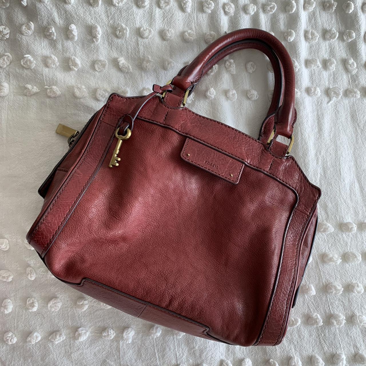 Vintage fossil burgundy handbag - Gem