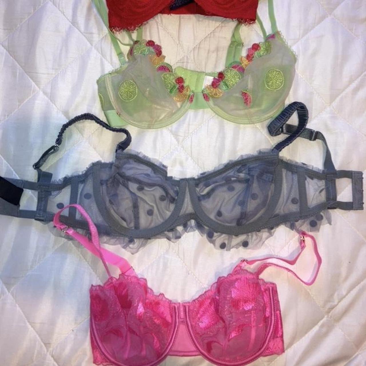 Large cup, small band 4 bras 28e 28f ASOS... - Depop