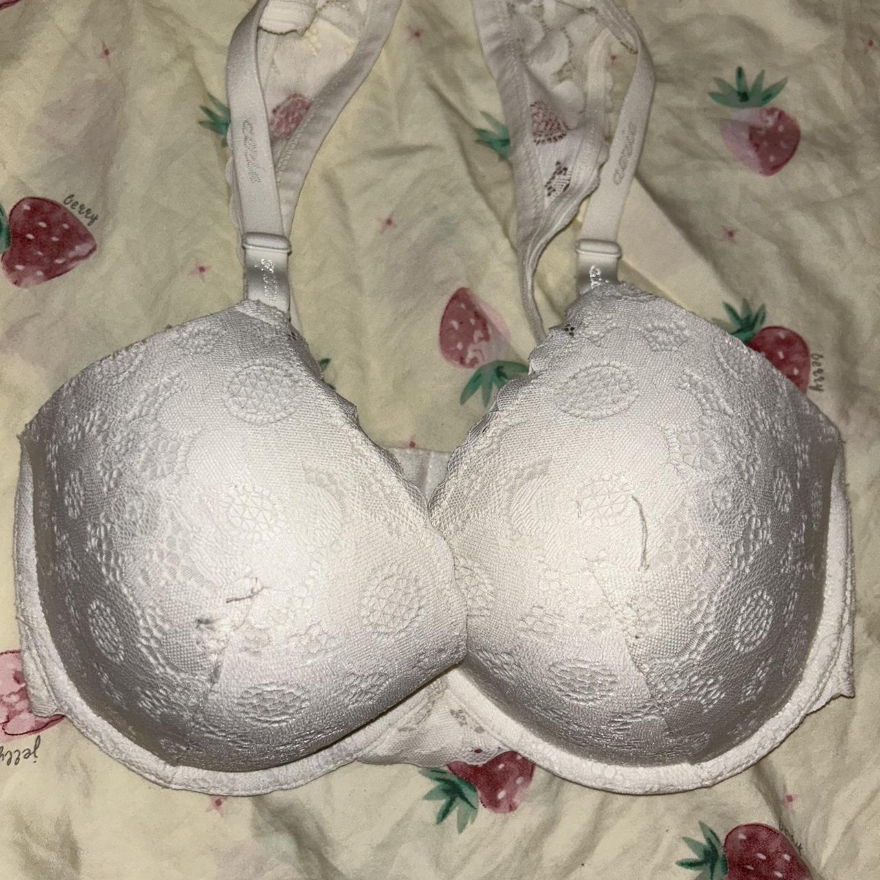 white aerie bra with pushup, and beautiful angel... Depop