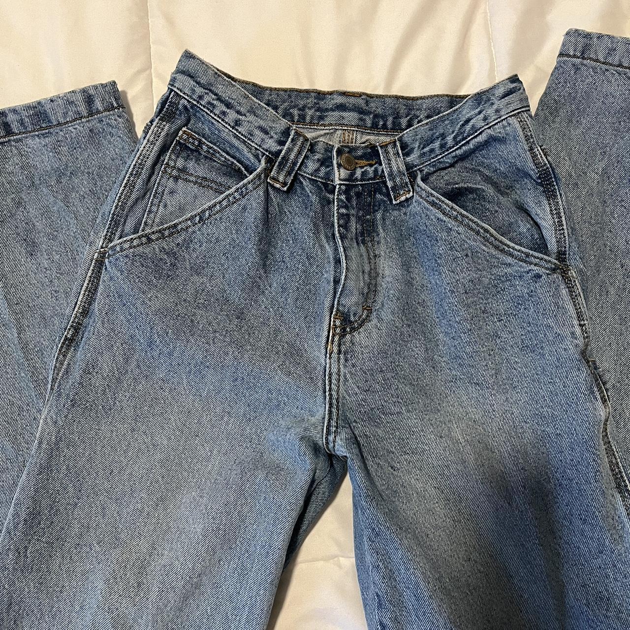 Brandy Melville Carpenter Cargo Jeans High... - Depop