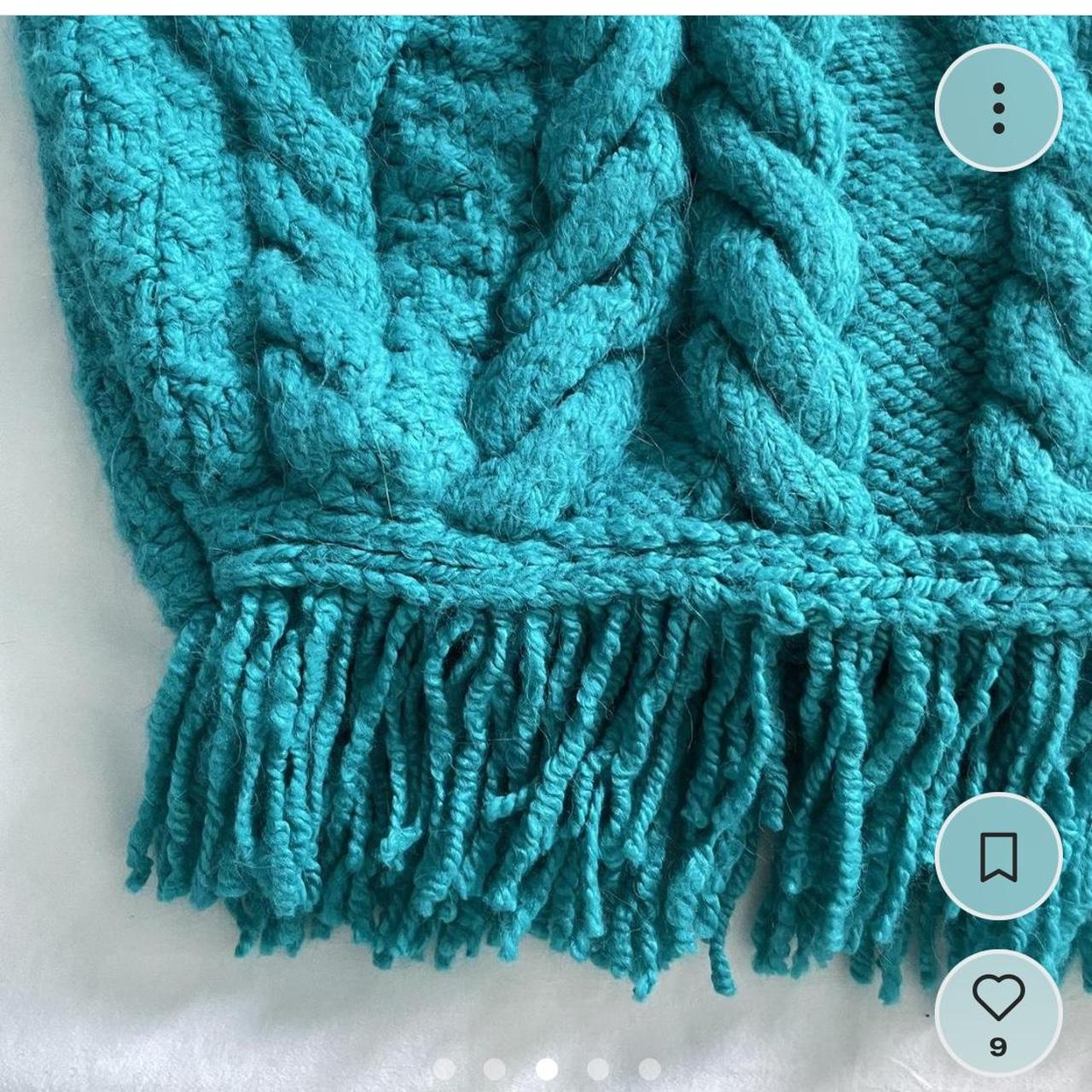 Zara Teal Blue Turtle Neck Sweater Vest size small.... Depop