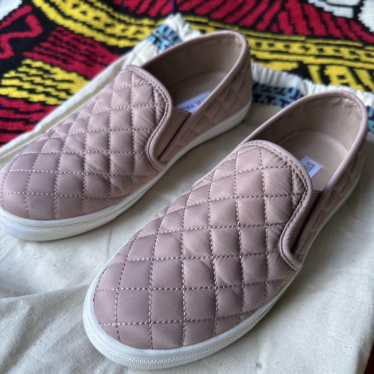 Pink steve hot sale madden slip ons