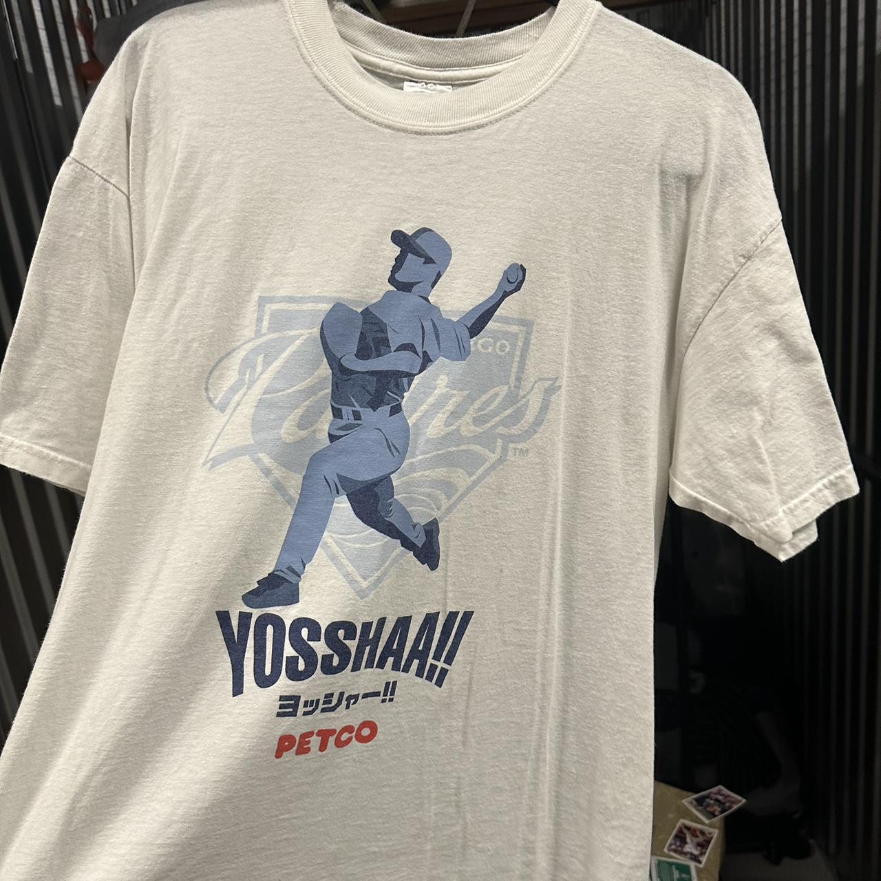 Vintage Y2K San Diego Padres Yosha Aki tee No flaws... - Depop