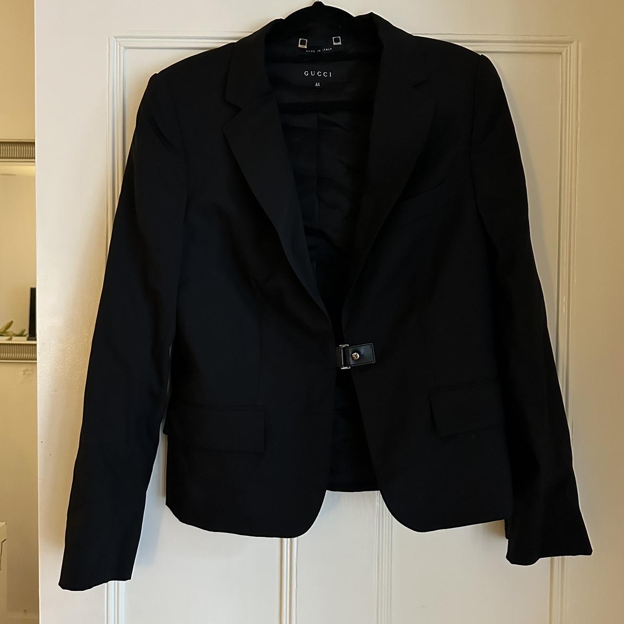 Vintage Gucci Blazer with cute clasp detail at front... - Depop