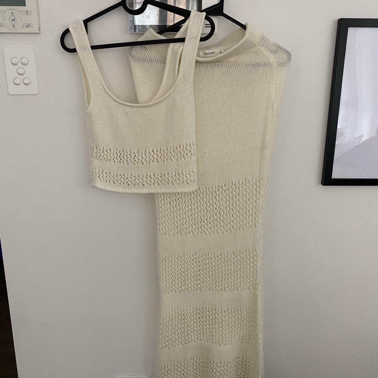 Glassons Crochet skirt and top set Depop
