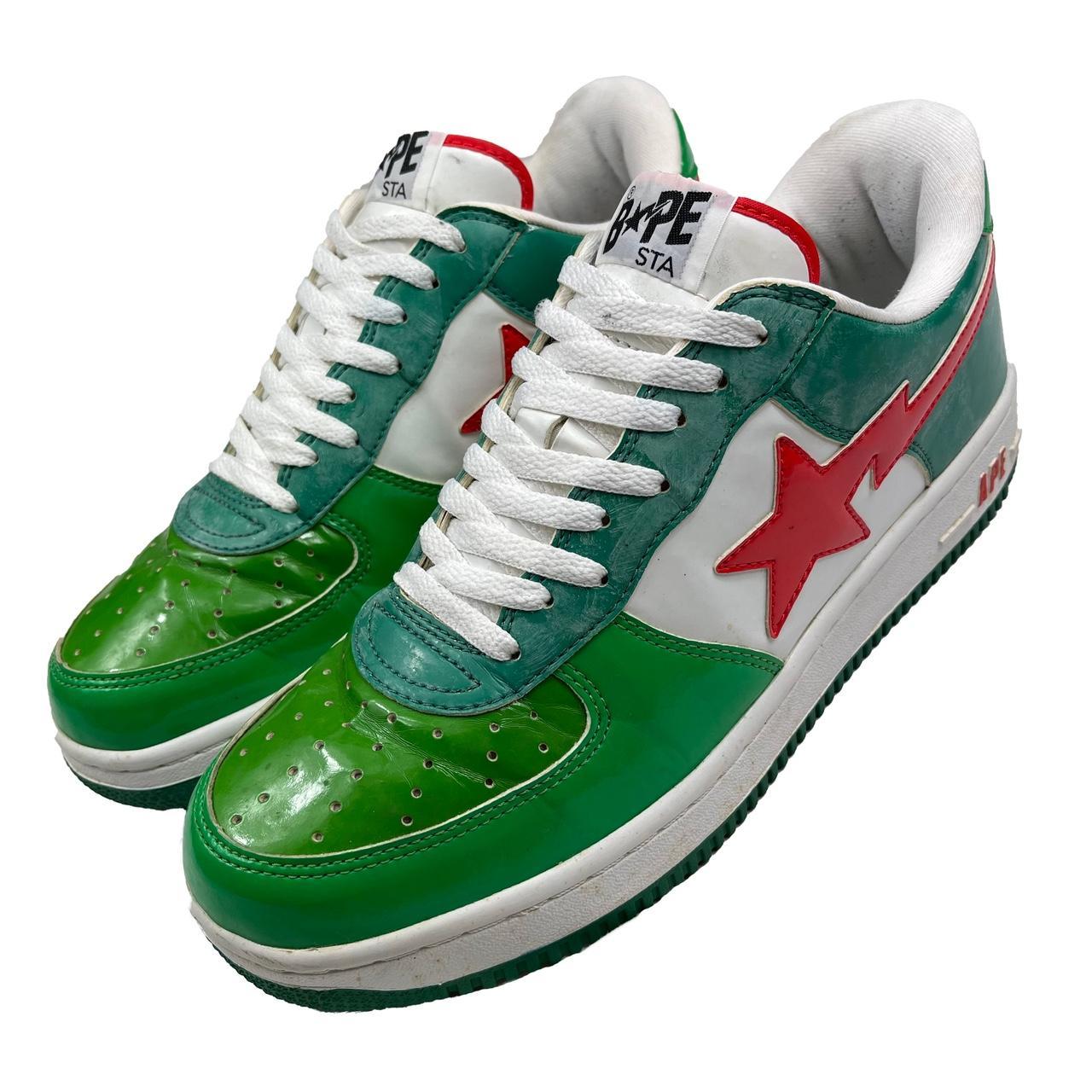 Bape Bathing Ape 7-up Bapestas 00's Pair, in good... - Depop