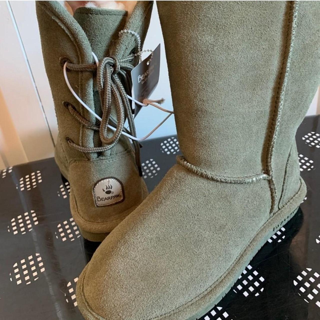 Green 2024 bearpaw boots