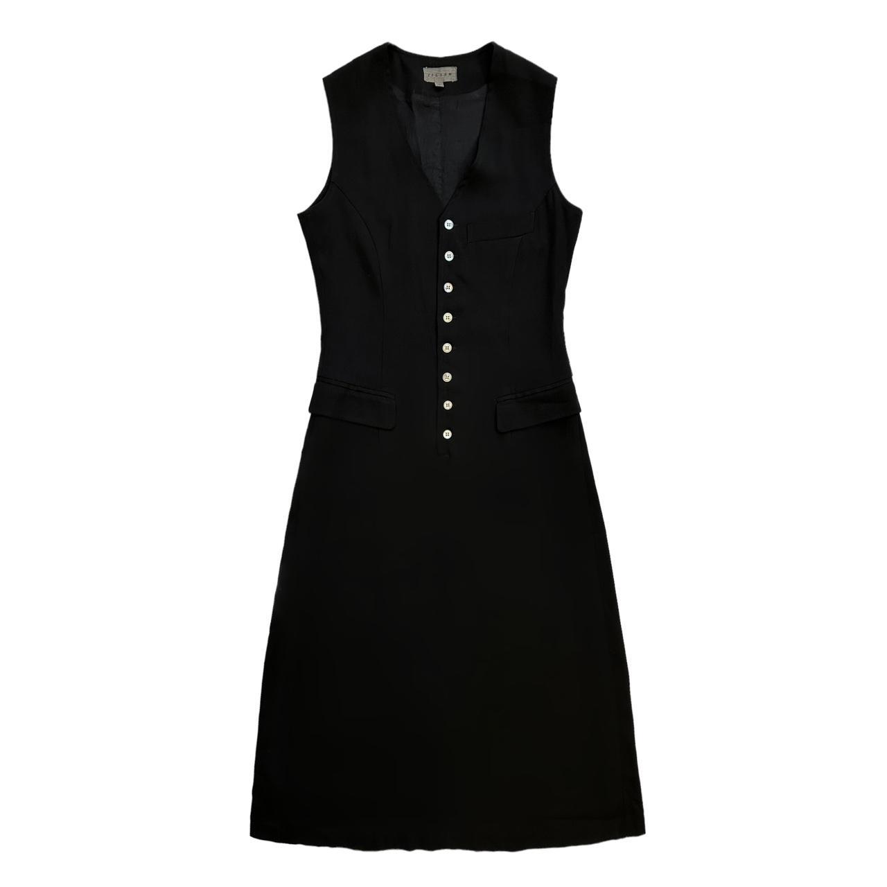 vintage jigsaw black maxi button down dress🖤 phoebe... Depop