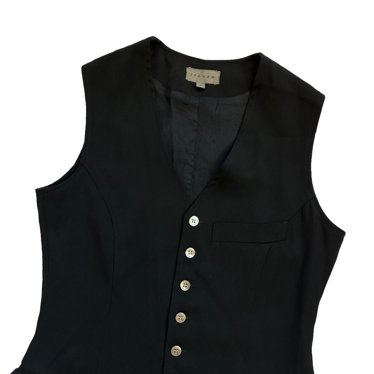 vintage jigsaw black maxi button down dress🖤 phoebe... Depop