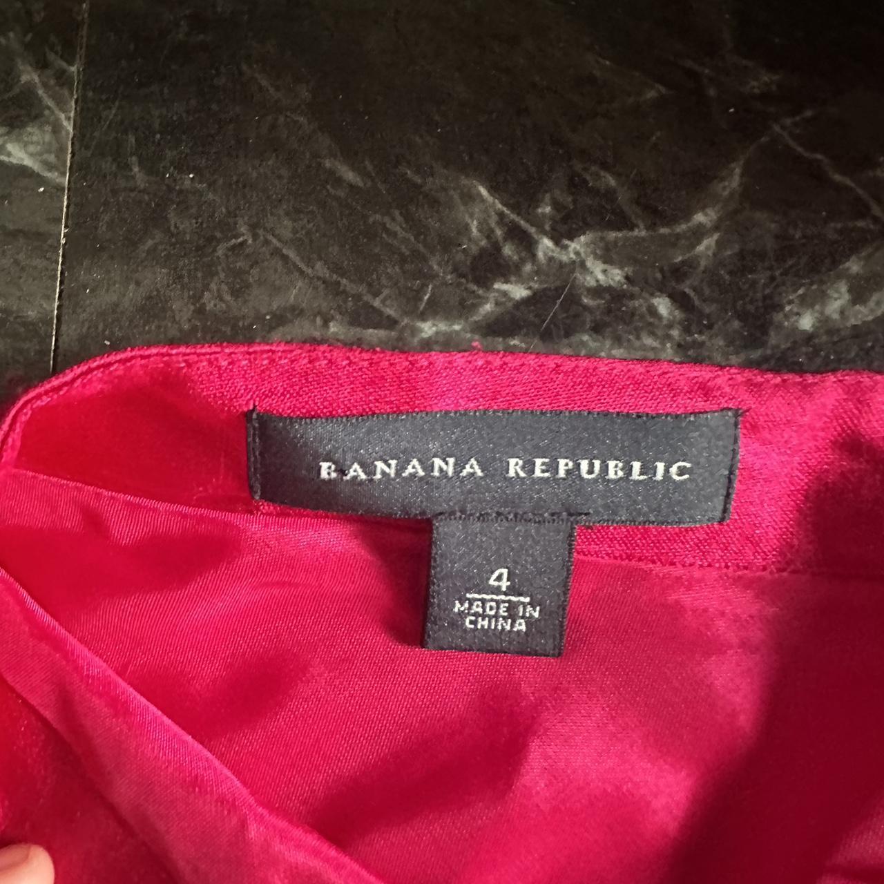 Stunning pink long skirt vintage banana republic... Depop