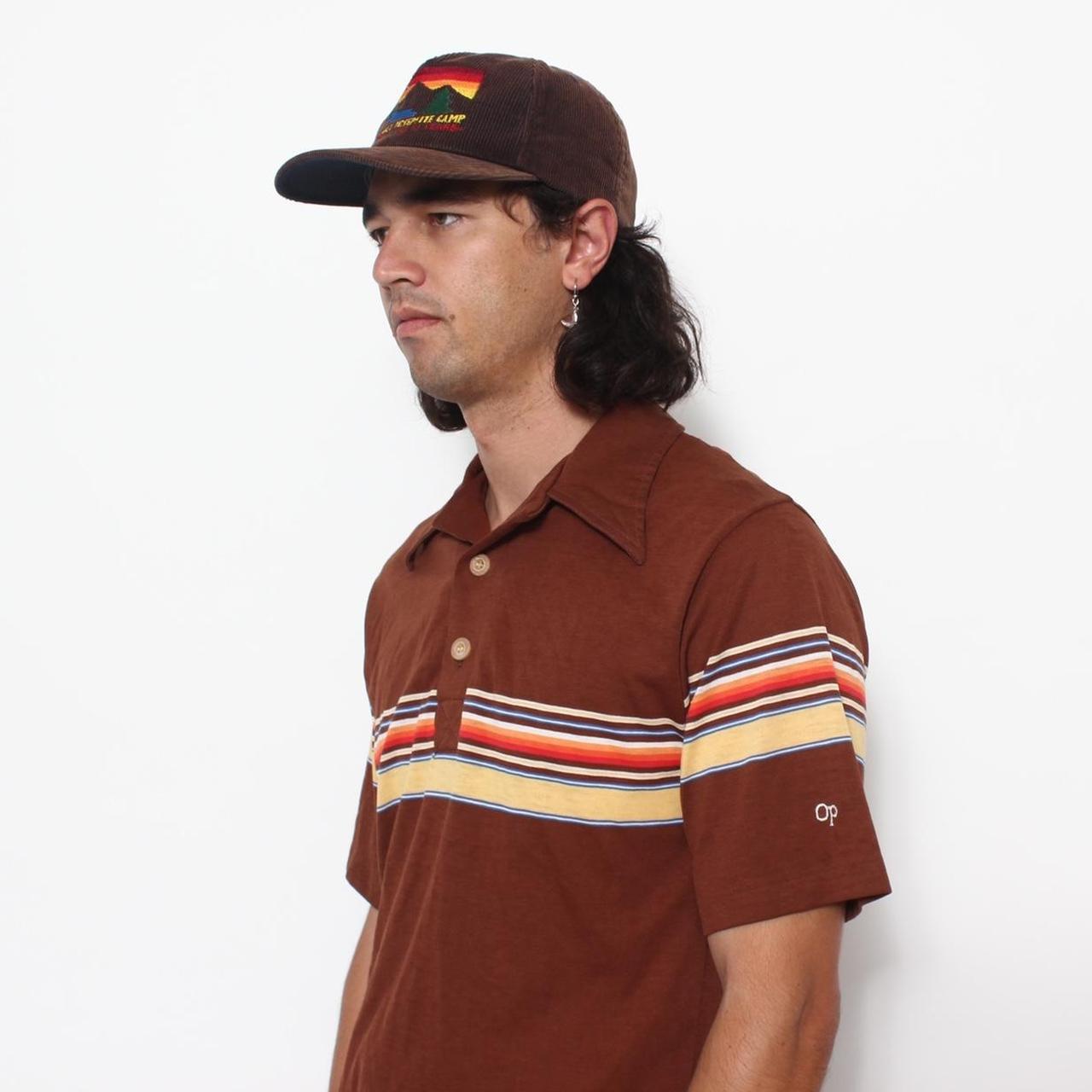 Ocean Pacific Men's Brown and Yellow Polo-shirts (3)