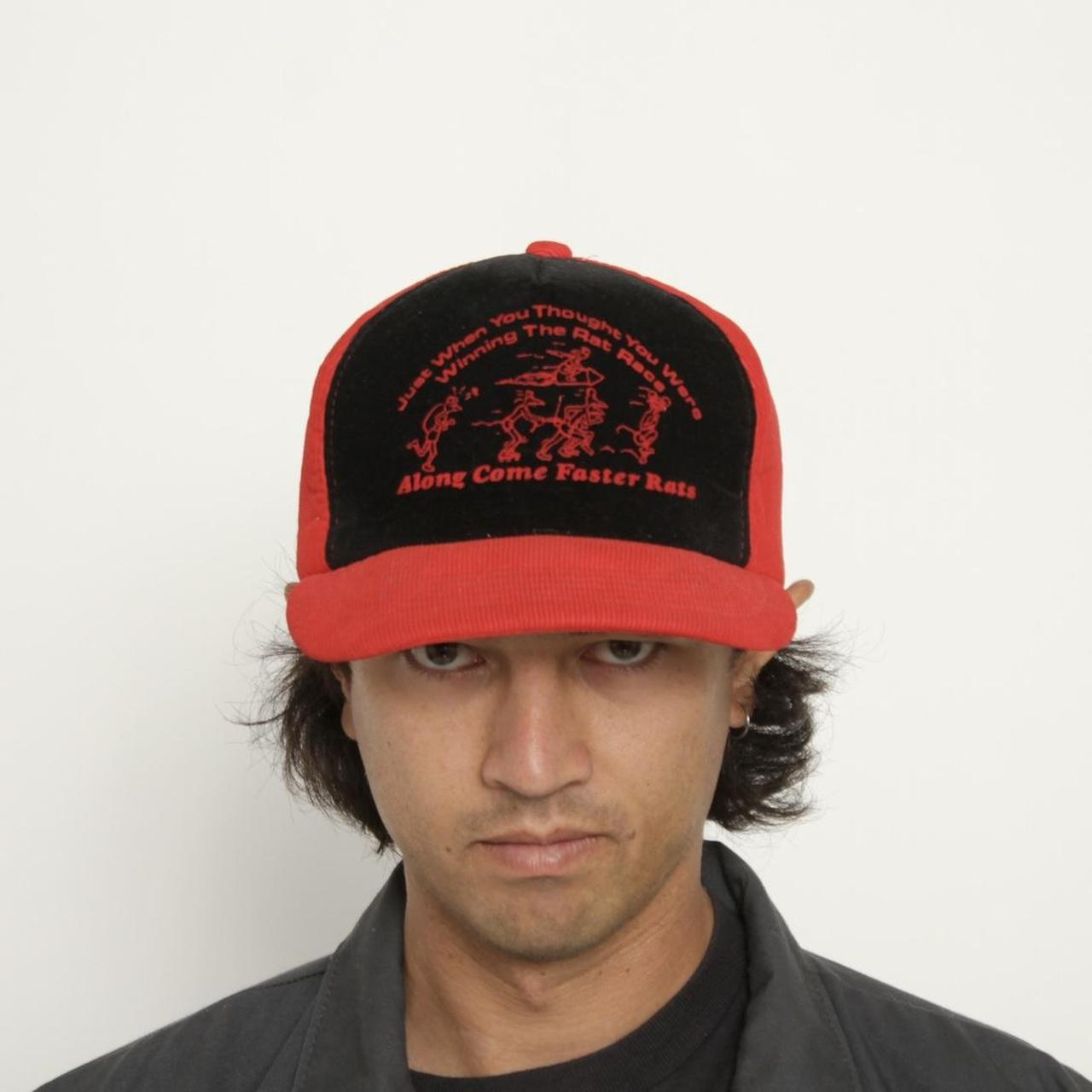 Vintage Men's Hat - Red