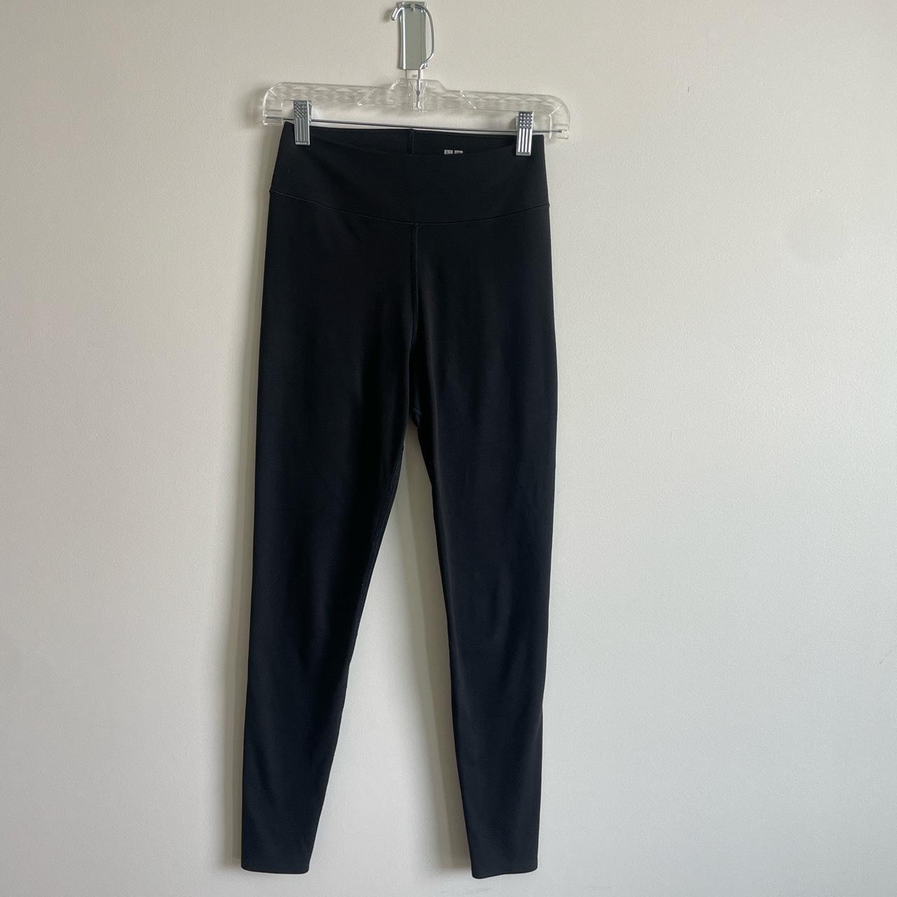 Uniqlo Black Leggings Lightly worn. Amazing black... Depop