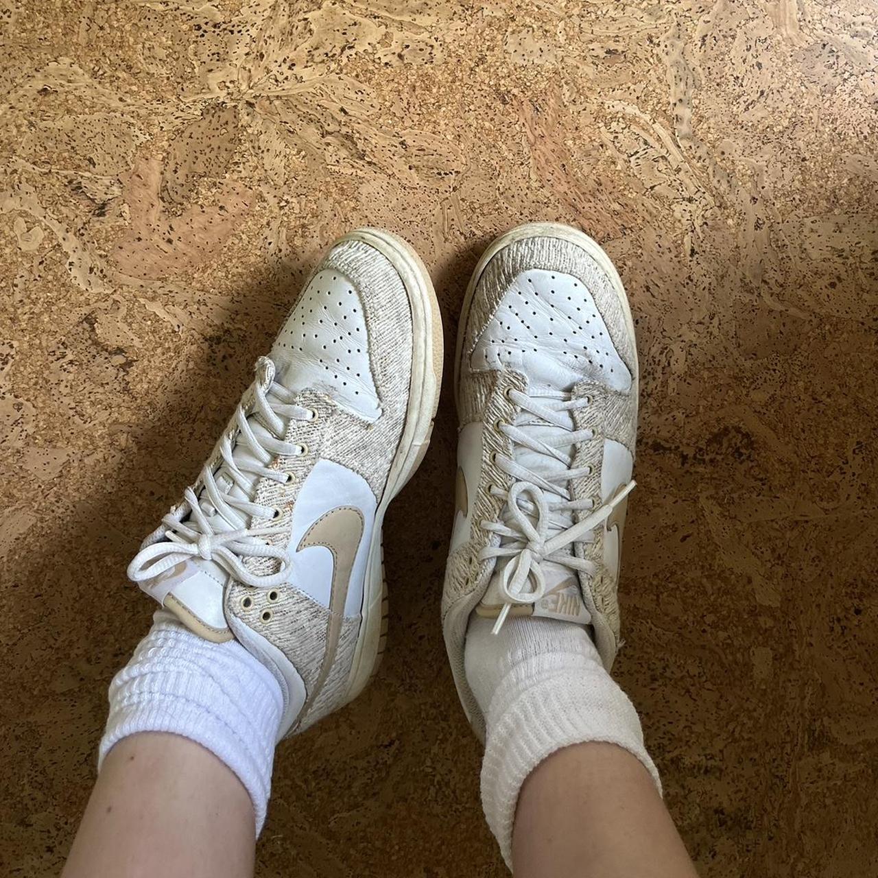 Vintage “oatmeal linen” Nike Dunks sz women’s 9.5 Depop