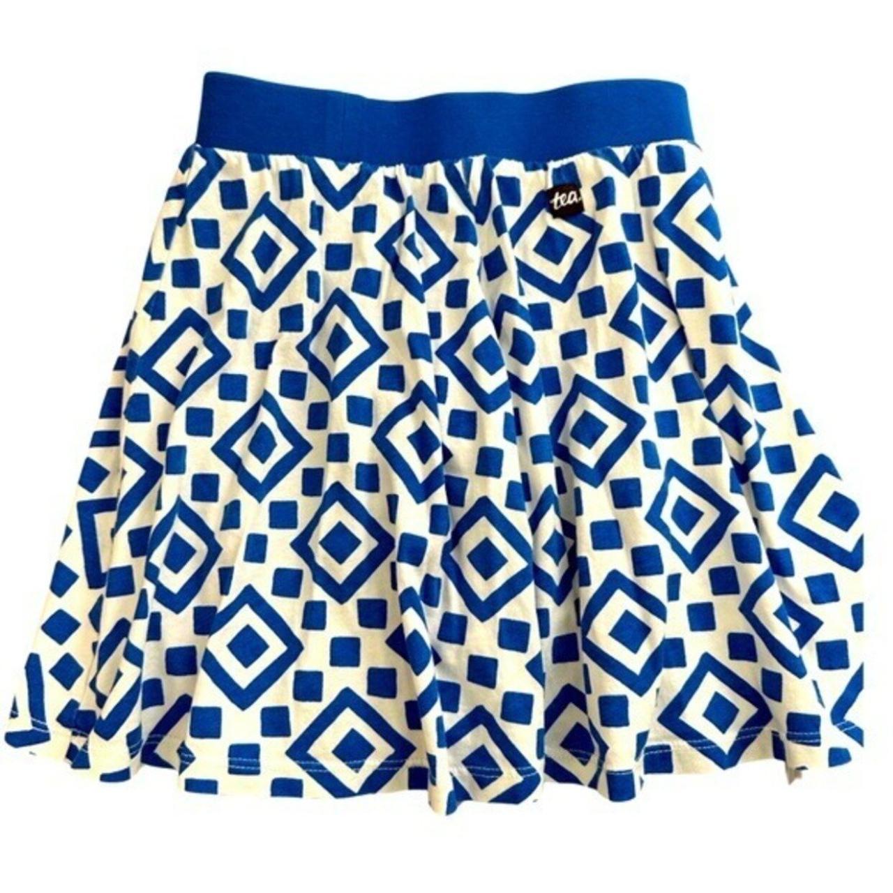 Tea Collection Skort White skirt with Greek Tile... Depop