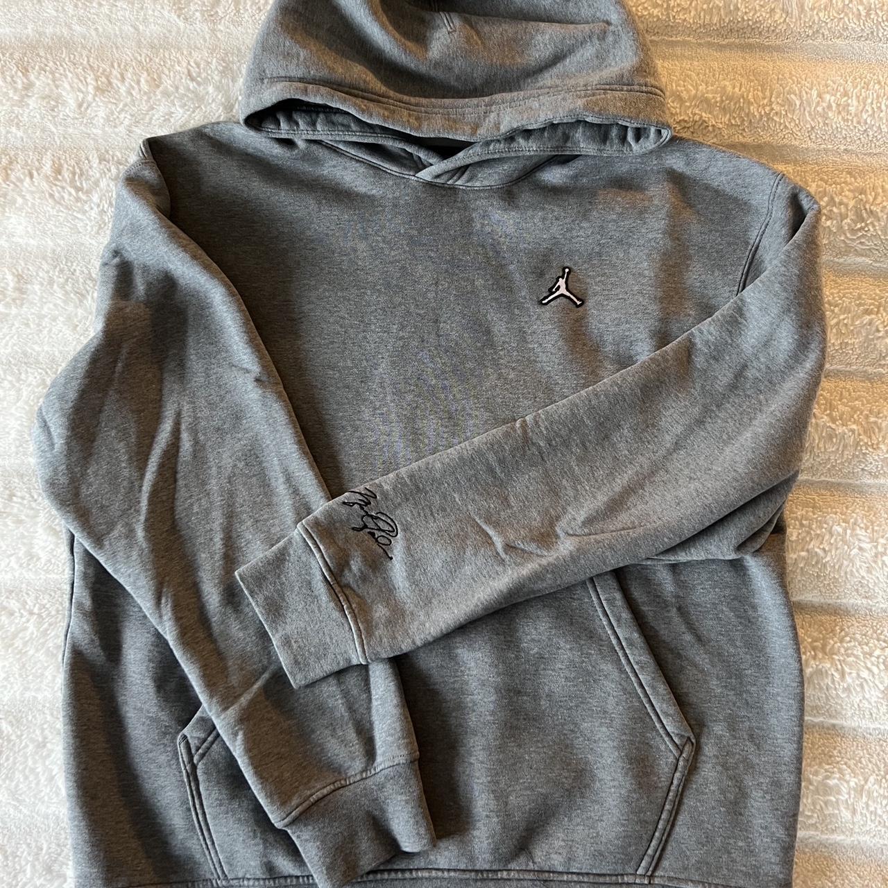 mens grey jordan hoodie
