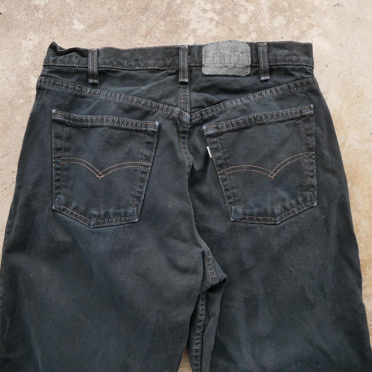 1990s - Vintage Loose Black Silvertab Levis Tagged... - Depop