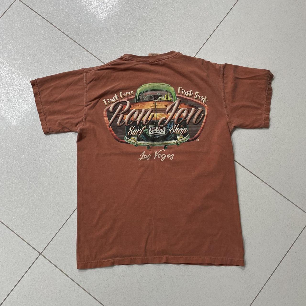 Ron Jon Surf Shop Las Vegas Orange Tee Size M... Depop